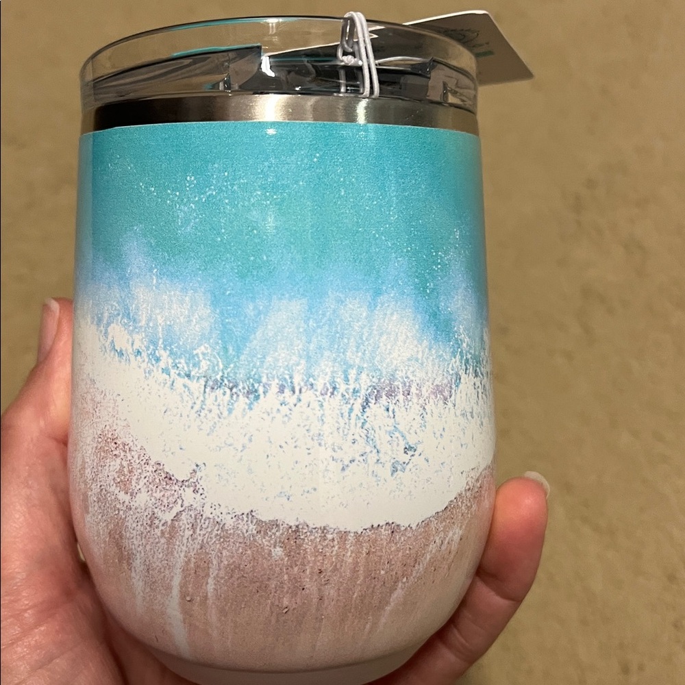 SWIG Beach Scene wine tumbler - Picture 6 of 6